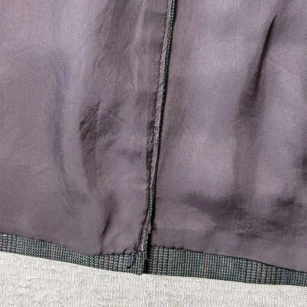 Vintage Cheshire Clothes Men's 42R Blazer‎ Sport Coat Gray Plaid Wool 2 Button